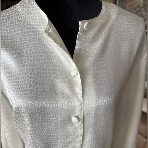 Dahan Tops - Dahan White Textured Top 8